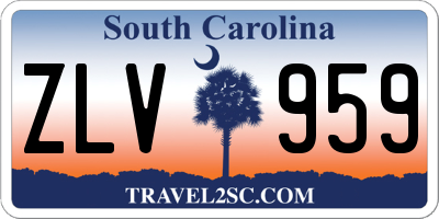 SC license plate ZLV959