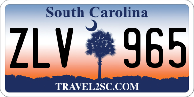 SC license plate ZLV965