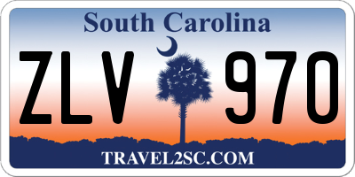 SC license plate ZLV970