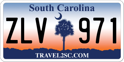 SC license plate ZLV971