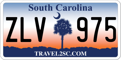 SC license plate ZLV975