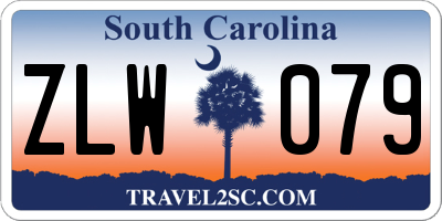 SC license plate ZLW079