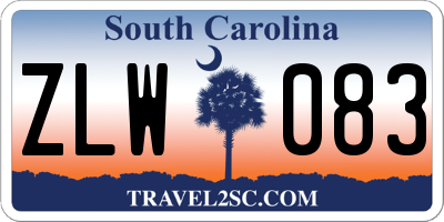 SC license plate ZLW083