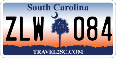 SC license plate ZLW084