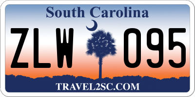 SC license plate ZLW095