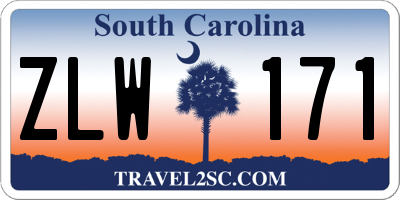 SC license plate ZLW171