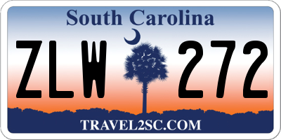 SC license plate ZLW272