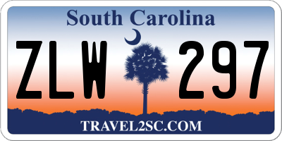 SC license plate ZLW297
