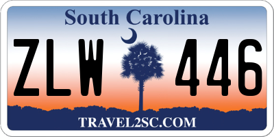 SC license plate ZLW446