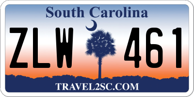 SC license plate ZLW461