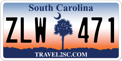 SC license plate ZLW471