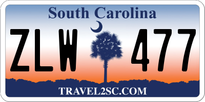 SC license plate ZLW477