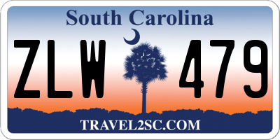 SC license plate ZLW479