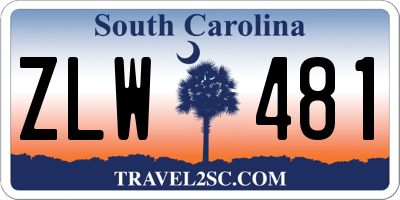 SC license plate ZLW481