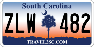 SC license plate ZLW482