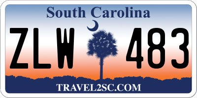 SC license plate ZLW483
