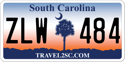 SC license plate ZLW484