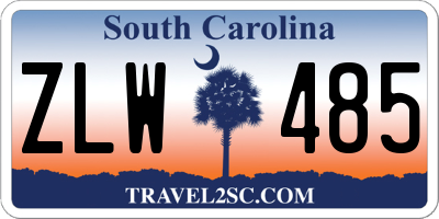 SC license plate ZLW485