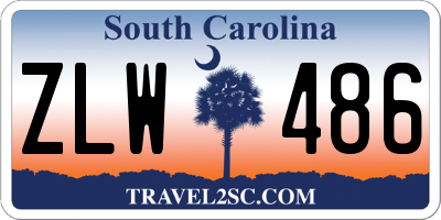 SC license plate ZLW486