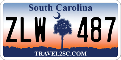 SC license plate ZLW487
