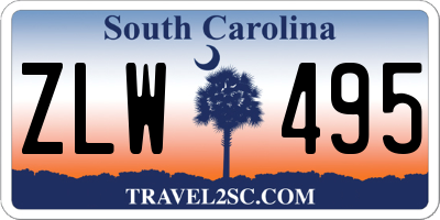 SC license plate ZLW495
