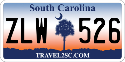 SC license plate ZLW526
