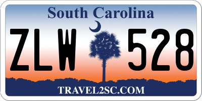 SC license plate ZLW528