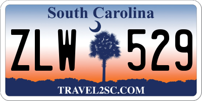 SC license plate ZLW529