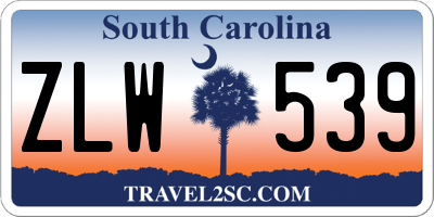 SC license plate ZLW539