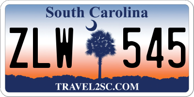 SC license plate ZLW545