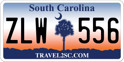 SC license plate ZLW556