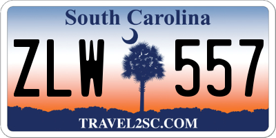 SC license plate ZLW557