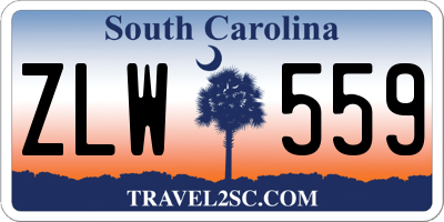 SC license plate ZLW559