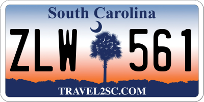 SC license plate ZLW561