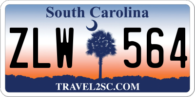 SC license plate ZLW564