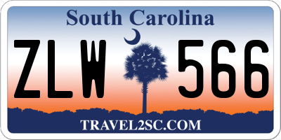 SC license plate ZLW566