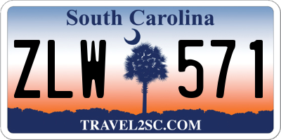 SC license plate ZLW571