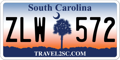 SC license plate ZLW572