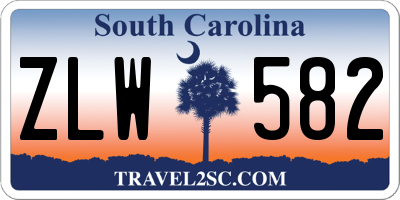 SC license plate ZLW582