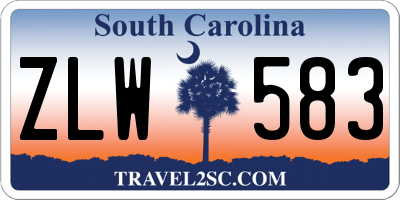 SC license plate ZLW583