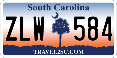 SC license plate ZLW584