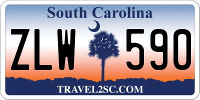 SC license plate ZLW590