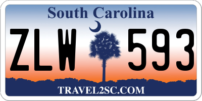 SC license plate ZLW593