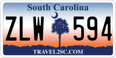 SC license plate ZLW594