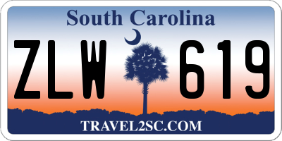 SC license plate ZLW619