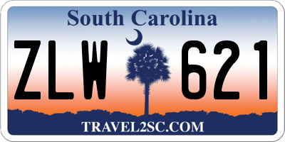 SC license plate ZLW621