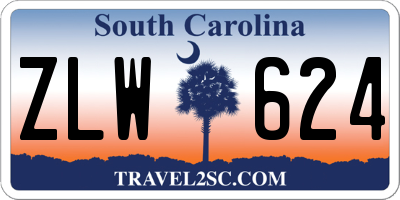 SC license plate ZLW624