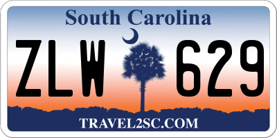 SC license plate ZLW629
