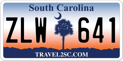 SC license plate ZLW641