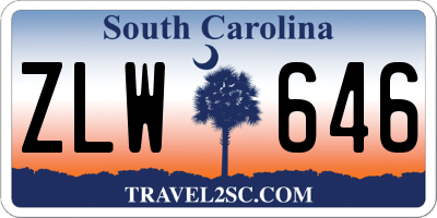 SC license plate ZLW646